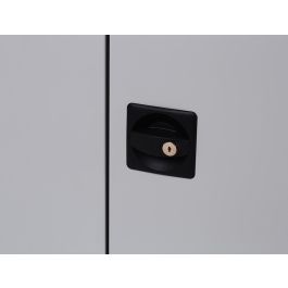 Rocada Armario Metálico 2 Puertas Batientes 4 Baldas 102x198x45 cm AC00 Gris/Gris