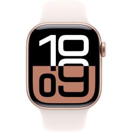 Apple Watch Series 10 GPS - 42 mm - Caja de aluminio en oro rosa - Correa deportiva color rubor claro - S/M