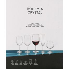 Set 6 Copas Vino Cristal Bohemia 540 cc Lara (4 Cajas) Set 6 Copas Vino Cristal Bohemia 540 cc Lara (4 Cajas)