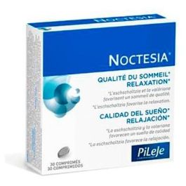 PILEJE Noctesia 30 Comp. Contiene extractos de Eschscholtzia y Valeriana para favorecer un sueño de calidad y la relajación. Precio: 19.5000003. SKU: B1K69HXMMX