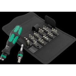 Wera 05057114001 Kraftform Kompakt 71 Security, Juego de 30 Puntas surtidas (Torx Plus, Horquilla, Cuadrada, Hexagonal) 1/4"