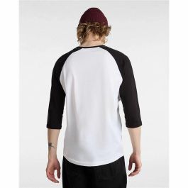Camiseta Deportiva de Manga Corta Vans Style 76 Raglan Blanco