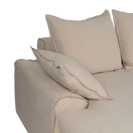 Chaise-Lounger Crema Tejido-Madera 300 X 161 X 90 cm