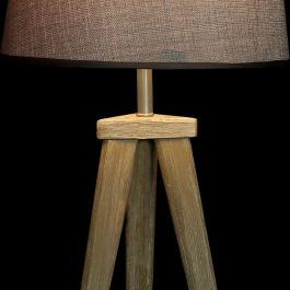 Lampara Sobremesa Alpino DKD Home Decor Natural Gris 30 x 57.5 x 30 cm (2 Unidades)