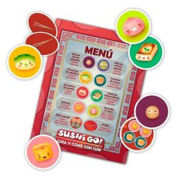 Devir Sushi Go! Gira y come dim sum - Juego de mesa, 2-5 jugadores, 8+ años, mesa giratoria