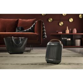 Delonghi HFX30C18 Calentador de Ventilador Cerámico 1800W, 2 Potencias, Función Verano, Termostato, Antivuelco, Gris