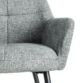 Silla Jaspeado Verde Tejido-Metal 59 X 54 X 81 cm