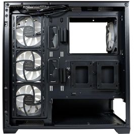 LC-Power LC-715B-ON Midi Tower PC Negra ATX/micro ATX/Mini-ITX con Ventana Lateral de Vidrio Templado y RGB para Juego