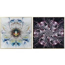 Cuadro Glam DKD Home Decor Blanco Granate 3 x 80 x 80 cm (2 Unidades) Precio: 130.89000034. SKU: B12ZA88JAP