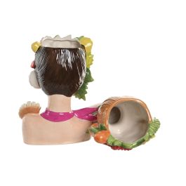 DKD Home Decor Macetero Tropical Multicolor Cerámica 17 x 35 x 27 cm (2 Unidades)