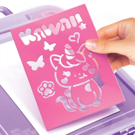 Canal Toys Maletín de Actividades Airbrush Art con Spray Electrónico, Plantillas y Rotuladores AIR 017