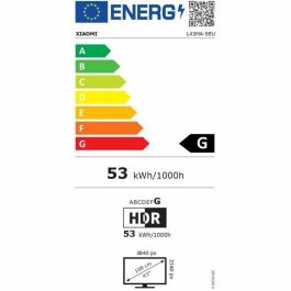 Xiaomi L43MA-SEU Televisor LED 43 pulgadas (108 cm) 4K UHD 3840x2160 HDR Google TV 3xHDMI Wi-Fi