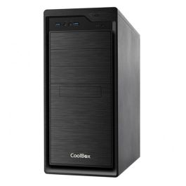 Coolbox Caja Ordenador ATX F800U3-0 con USB 3.0, Soporte para Ventiladores y Kits de Refrigeración Líquida, Negro