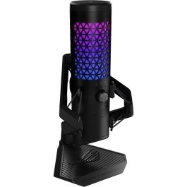 ASUS ROG Carnyx BLK Micrófono de Mesa USB Tipo C Negro con Soporte, Control Giratorio y Reducción de Ruido - 90YH03Z0-BAUA00