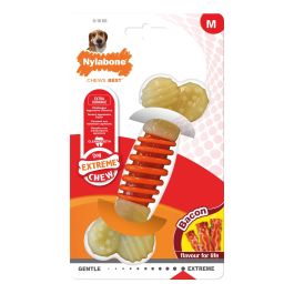 Nylabone Extreme Chew Pro Action M Juguete Dental para Perros Triple Acción Limpieza Refresca Aliento Sabor Bacon Precio: 9.5000004. SKU: S6101207