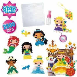 Aquabeads Cubo De Creatividad Princesas Disney 31773 Set de 2500 Abalorios con Plantillas de 7 Princesas Disney para +4 años