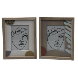 DKD Home Decor Marco de Fotos 20x25 cm Urban para Pared, Marrón Blanco, Madera MDF y Cristal, 35.5x30 cm, Pack 12 Unidades Precio: 65.73204. SKU: B1EQB2LYNL