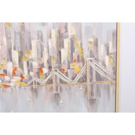 DKD Home Decor Cuadro Loft Ciudad Hecho a Mano Lienzo Gris Beige 100 x 100 cm (2 Unidades) DKD Home Decor Cuadro Loft Ciudad Hecho a Mano Lienzo Gris Beige 100 x 100 cm (2 Unidades)