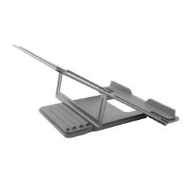 Coolbox Soporte Atril Portátil Hasta 17 Pulgadas, Aleación de Aluminio, Gris Espacial, 4 Posiciones Ajustables Coolbox Soporte Atril Portátil Hasta 17 Pulgadas, Aleación de Aluminio, Gris Espacial, 4 Posiciones Ajustables