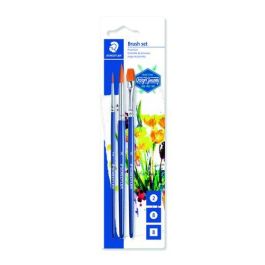 Pincel Staedtler 989 Escolar Blister De 3 (Redondo Nº2, Redondo Nº8 Y Plano Nº 8 Precio: 11.88999966. SKU: S8418155