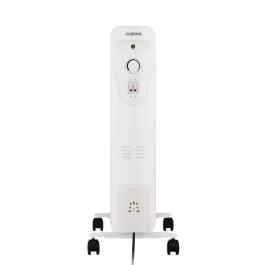 Oceanic Radiador Baño de Aceite Eléctrico 2500W Blanco 11 Elementos 3 Potencias Móvil