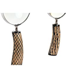 Lupa De Mano Colonial DKD Home Decor Marron Claro Marron Oscuro 2 x 22.5 x 10 cm (6 Unidades) Lupa De Mano Colonial DKD Home Decor Marron Claro Marron Oscuro 2 x 22.5 x 10 cm (6 Unidades)