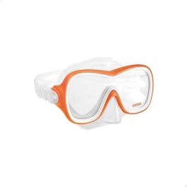 Intex Set Completo de Buceo y Snorkel Wave Rider para Niños y Jóvenes Mayores de 8 años, Incluye Máscara y Tubo Respirador de PVC.