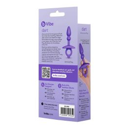 Plug Anal B-Vibe Morado (7,6 cm)
