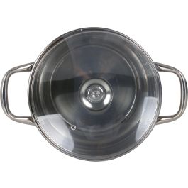 Olla New Neron 24 cm (8L) Acero Inoxidable con Tapa - Quttin (4 Unidades) Olla New Neron 24 cm (8L) Acero Inoxidable con Tapa - Quttin (4 Unidades)