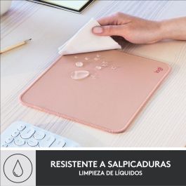 Logitech Alfombrilla de Ratón Desk Mat Studio Series - Tela Suave, Antideslizante, Poliéster Reciclado, Rosa Oscuro