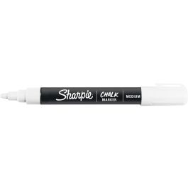 Sharpie 2157734 Rotulador de Tiza Líquida Blanco Borrable en Húmedo con Punta de Bala, Blíster de 2 Unidades