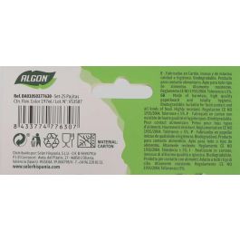 Set de 25 pajitas flexibles de colores Algon (24 Unidades)