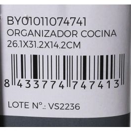 Organizador de Cocina Confortime 26.1 x 31.2 x 14.2 cm Negro (12 Unidades) Organizador de Cocina Confortime 26.1 x 31.2 x 14.2 cm Negro (12 Unidades)