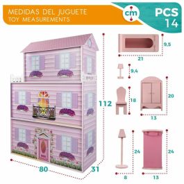 Casa de muñecas de madera 80x31x112 cm Casa de muñecas de madera 80x31x112 cm