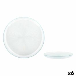 Plato Llano La Mediterránea Venezia Vidrio Ø 21 cm (6 Unidades)