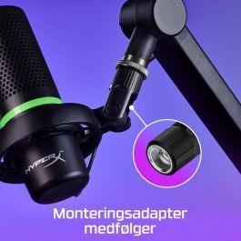 HP HyperX DuoCast - USB Microphone (Black) - RGB Lighting, 32 Ω, 24-bit/96kHz HP HyperX DuoCast - USB Microphone (Black) - RGB Lighting, 32 Ω, 24-bit/96kHz
