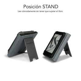 SUBBLIM funda Clever Ebook Stand Case 6" Grey