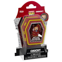 Funko Figura Pocket POP! Chucky Popper con Ataúd de Vinilo de 5,3 cm - Muñeco Terrorífico