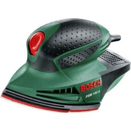 Bosch PSM 100 A Lijadora Multifunción de 100W, superficie de lijado 104 cm², 2600 osc/min, diseño ligero de 0.9 kg