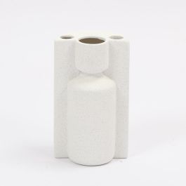 DKD Home Decor Jarrón Scandi Decorativo Cerámica Blanco, Alto 23.5 cm, Ancho 14 cm, Largo 11.5 cm, Set de 4 Unidades Precio: 27.99456. SKU: B17V86H9A9