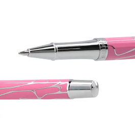 Belius Cocktails Bolígrafo Aluminio Rosa Plateado Tinta Azul Caja Diseño