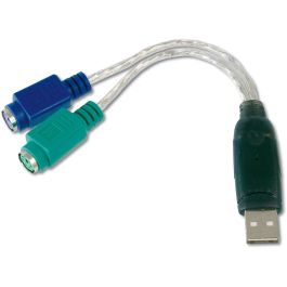 Digitus Adaptador USB a PS/2 para Teclado y Ratón PC/SUN, 2x Mini-DIN 6-pin Hembra, USB-A Macho, USB 1.1 Hot Plug & Play Precio: 6.89000015. SKU: B1DXGJ4CJB