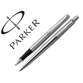 Parker Juego Bolígrafo y Pluma Jotter Acero Inoxidable CT con Estuche Precio: 28.9500002. SKU: B12T2923EC