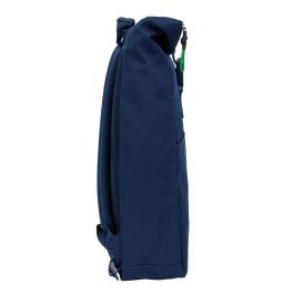 Mochila para Portátil Benetton Green Azul marino 28 x 42 x 13 cm