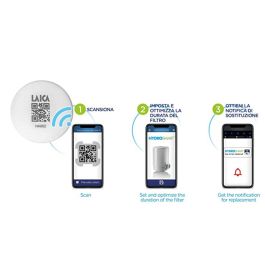 Laica Recambio Filtro Hidrosmart Venezia 1200L - Filtra Microplásticos, Cloro, Metales Pesados y Más