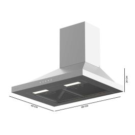 Campana Convencional Cecotec Flux PT 604000 Acero