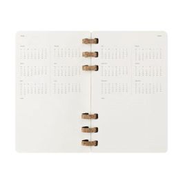 Moleskine DSSPB12MWH3Y26 Agenda 2026 Tapa Blanda 12 Meses Espiral L (13 x 21 cm) Negra