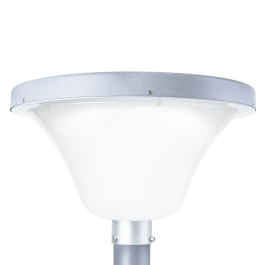 Farola LED Solar Circular para Jardines 45W con Detector Proximidad