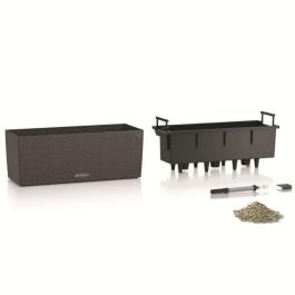 Lechuza LEC4008789156525 Jardinera Balconera Stone 50 Todo en Uno Negro