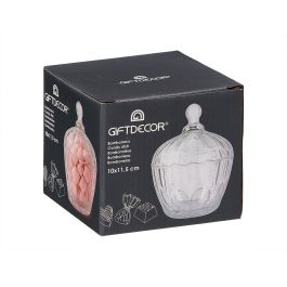 Giftdecor Bombonera de Cristal Transparente para Regalo - 10x11.5x10 cm (Set de 24)